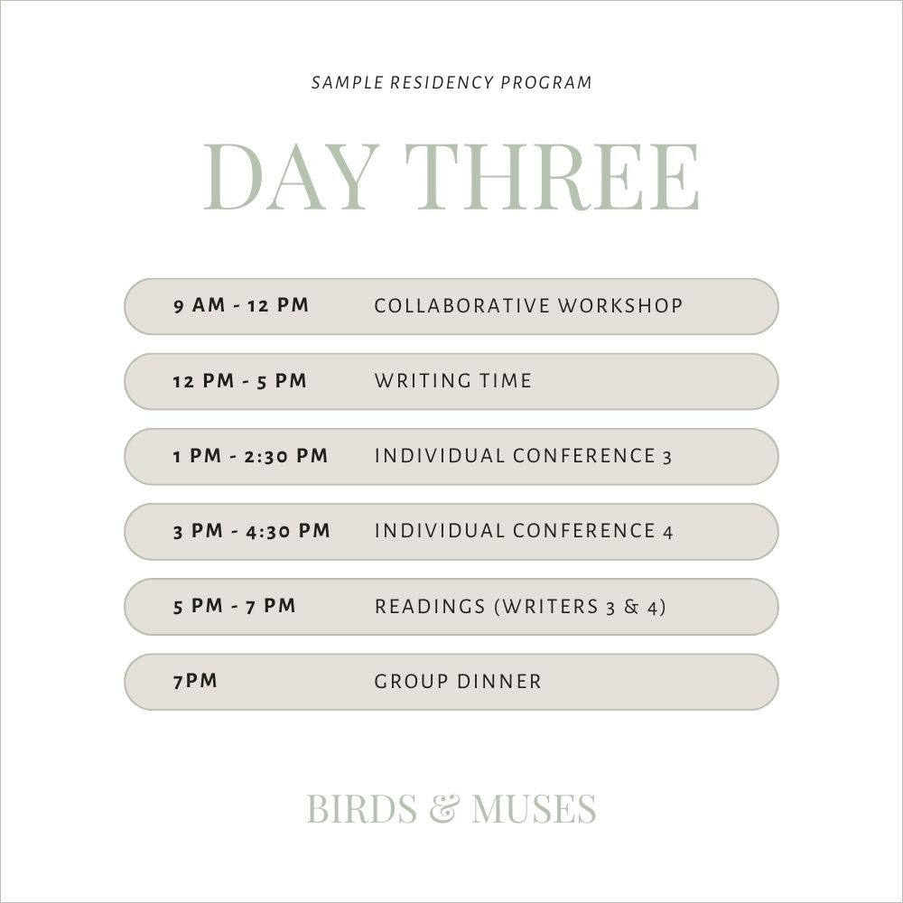 Sample Program Birds & Muses - 3