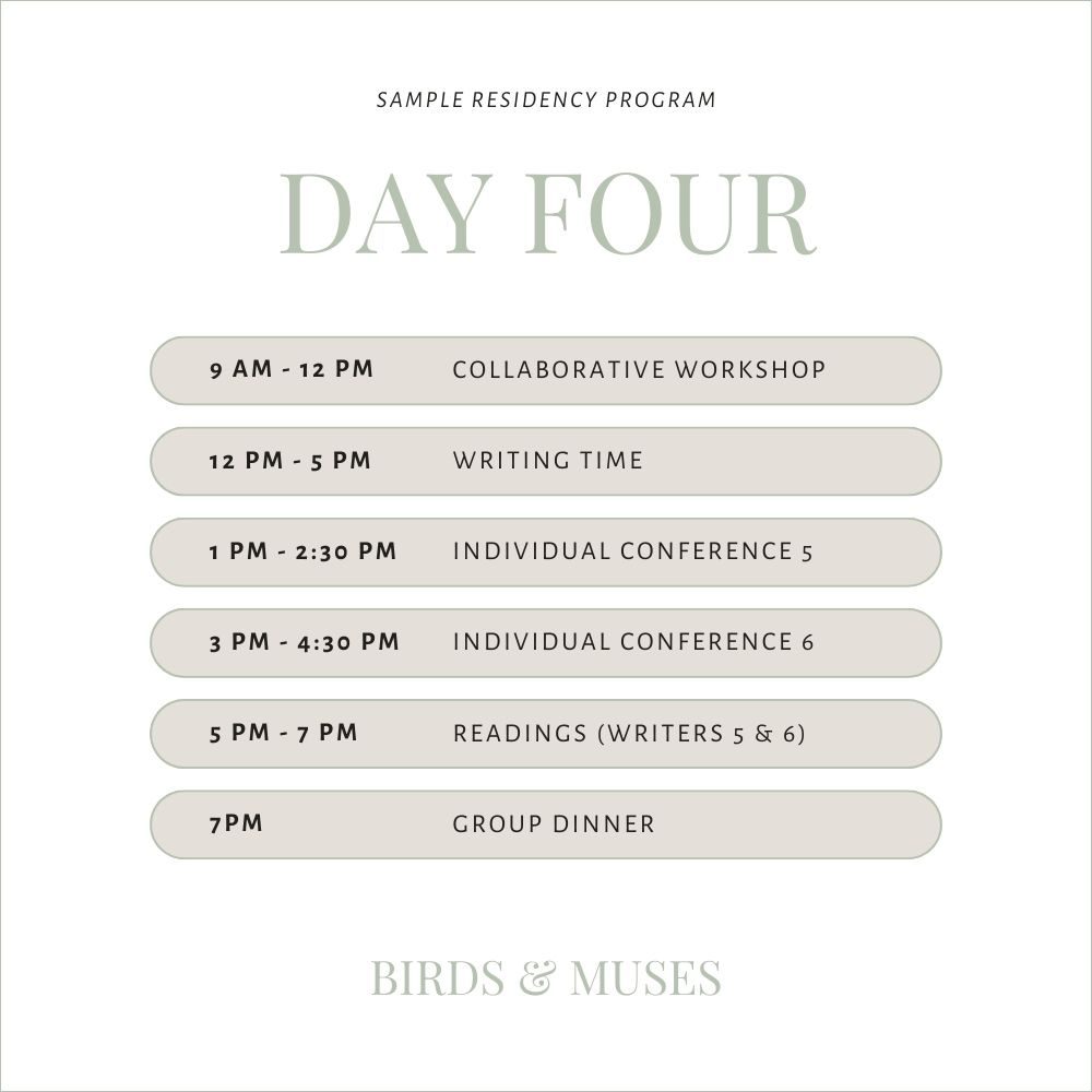 Sample Program Birds & Muses - 4