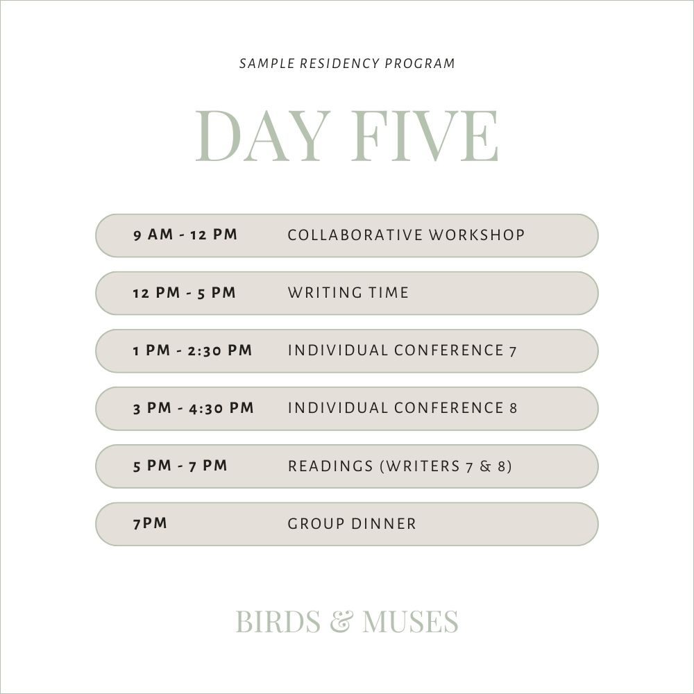 Sample Program Birds & Muses - 5
