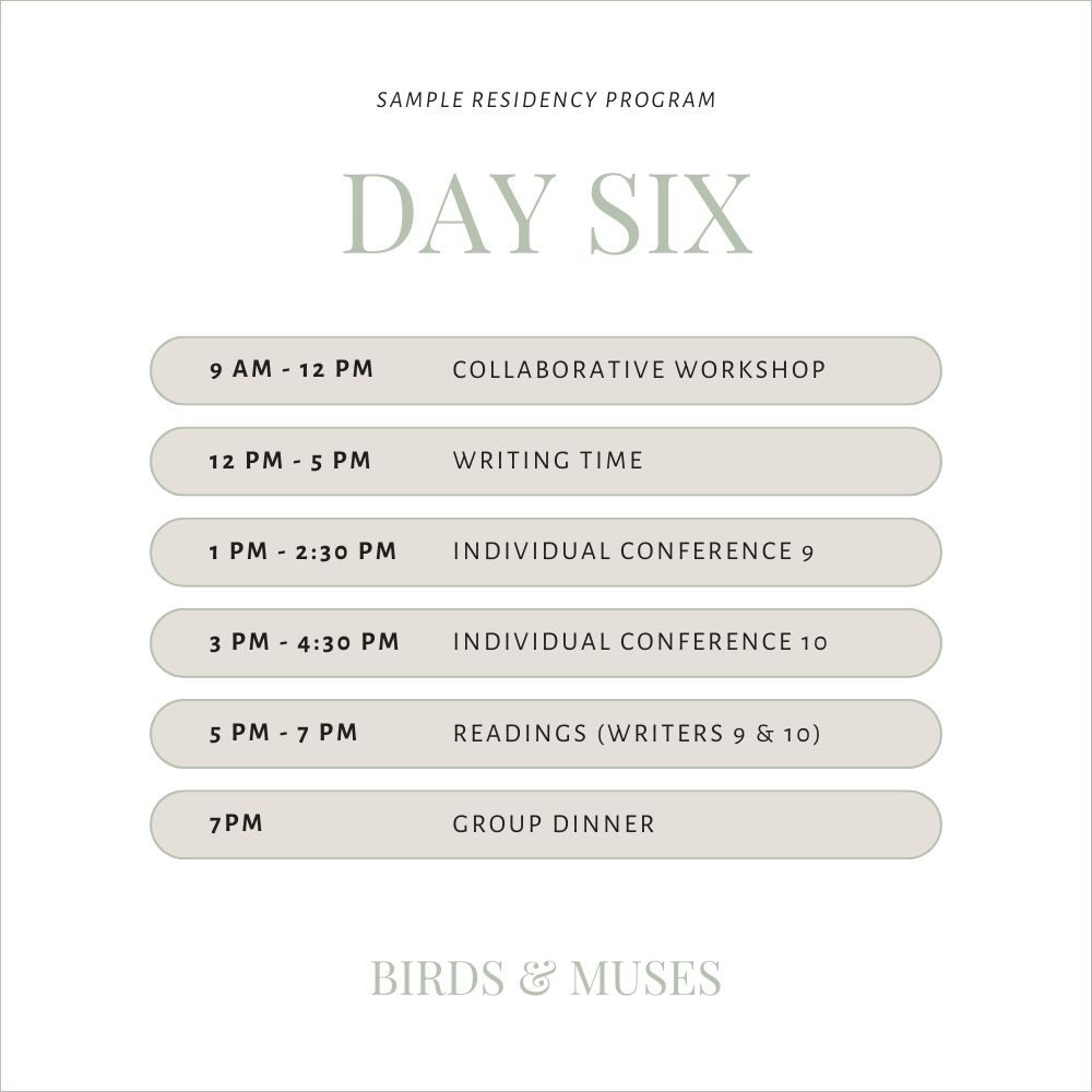Sample Program Birds & Muses - 6