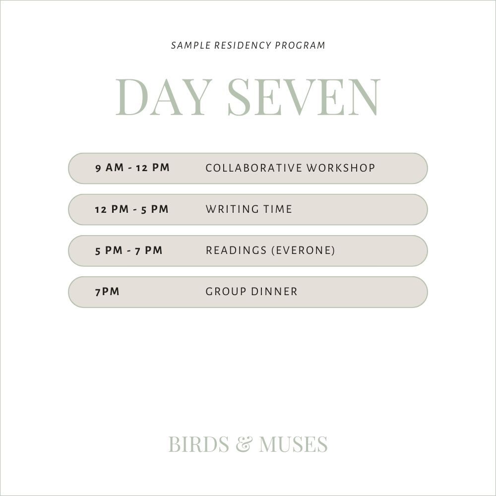 Sample Program Birds & Muses - 7